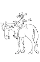 Pippi Langkous kleurplaat 4
